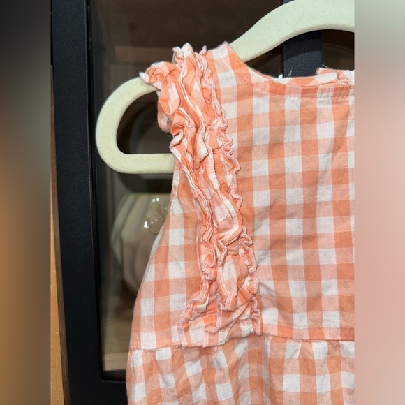 H&M Peach Gingham Baby Romper - Picture 6 of 6